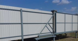 Купить откатные ворота на сваях Кушва, цена от 2760 руб.